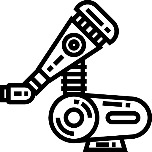 robot industrial icono gratis