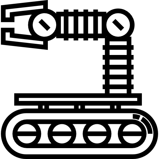 robot industrial icono gratis