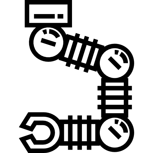 robot industrial icono gratis