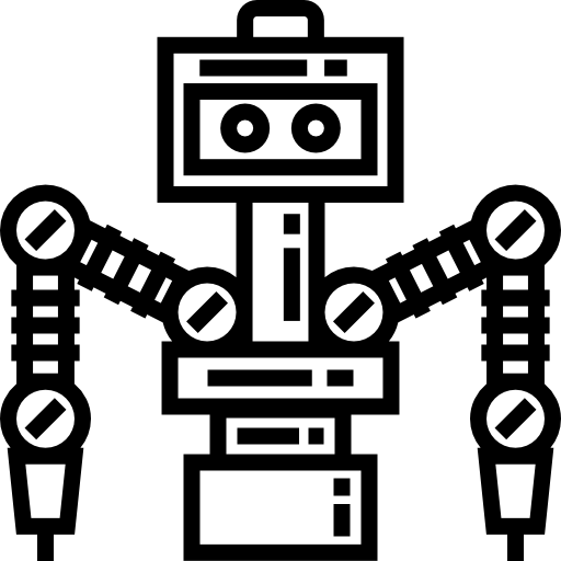 robot industrial icono gratis