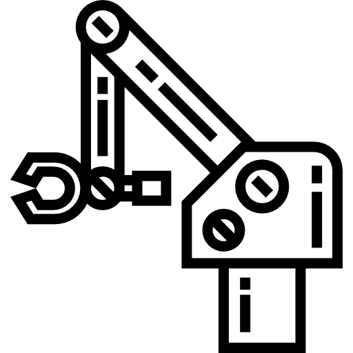 robot industrial icono gratis