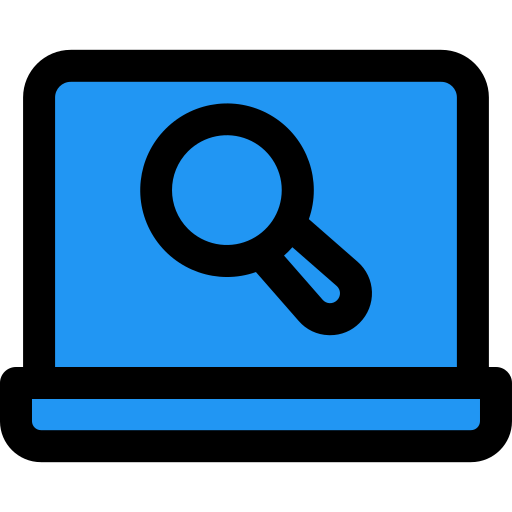 Magnifying glass free icon