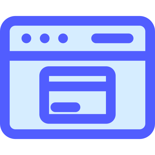 Credit card Generic Blue icon