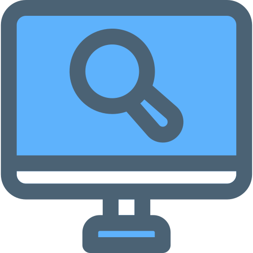 Magnifying glass free icon