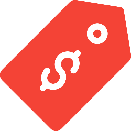 etiqueta de precio icono gratis