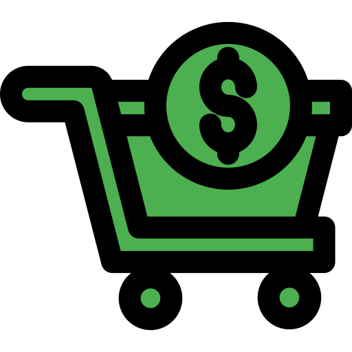 carrinho de compras grátis ícone