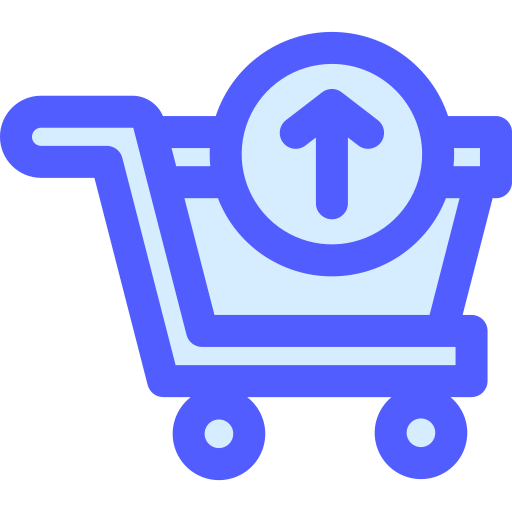 Remove cart Generic Blue icon