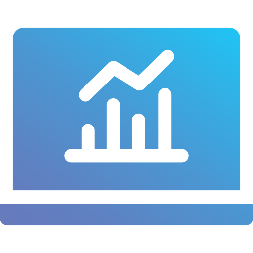 analítica de datos icono gratis