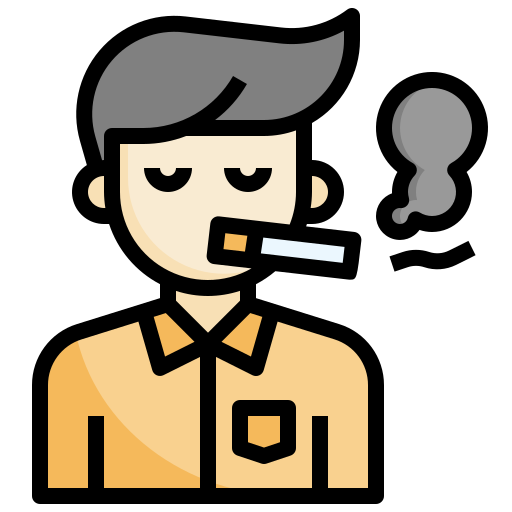 Smoking Surang Lineal Color icon