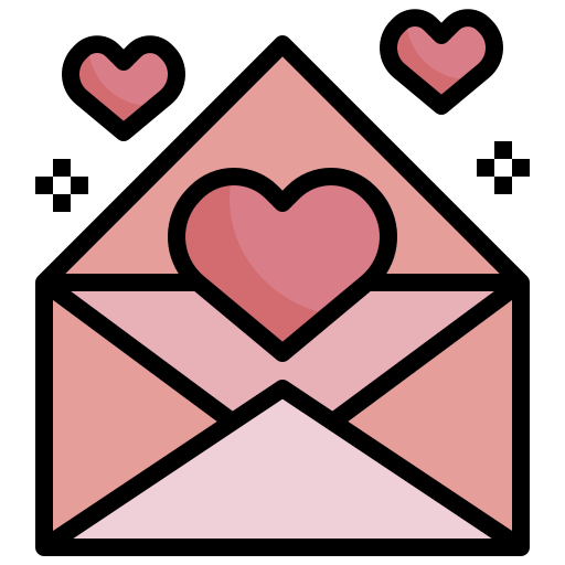 carta de amor icono gratis