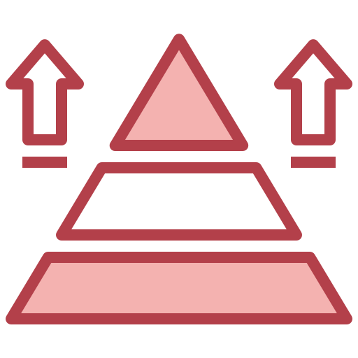 Pyramid chart free icon Pyramid chart free icon