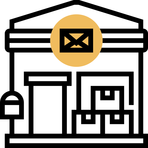 oficina de correos icono gratis