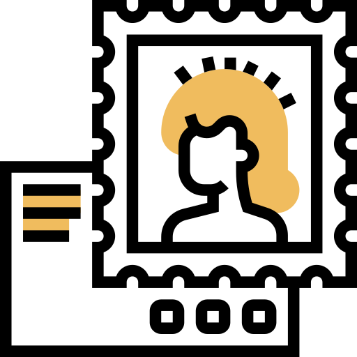 sello de correos icono gratis