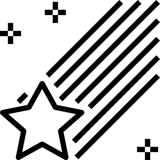 Étoile filante Icône gratuit Étoile filante Icône gratuit