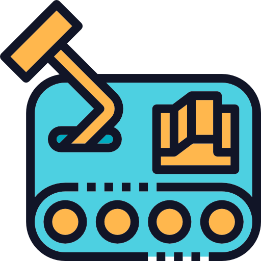 robot industrial icono gratis