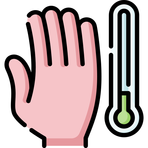 baja temperatura icono gratis