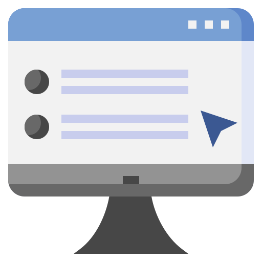 prueba en línea icono gratis