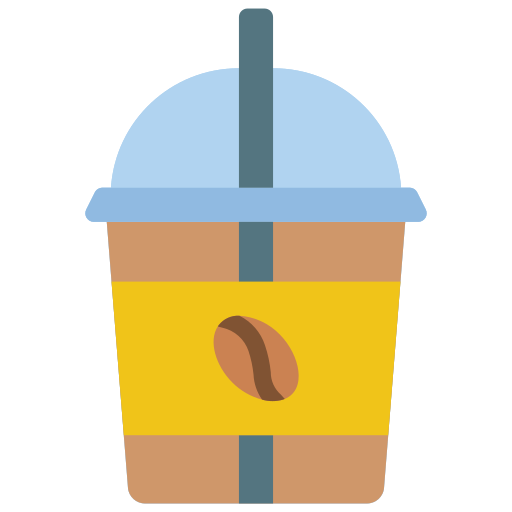 café helado icono gratis