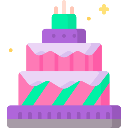 pastel de cumpleaños icono gratis