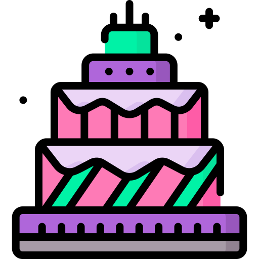 pastel de cumpleaños icono gratis