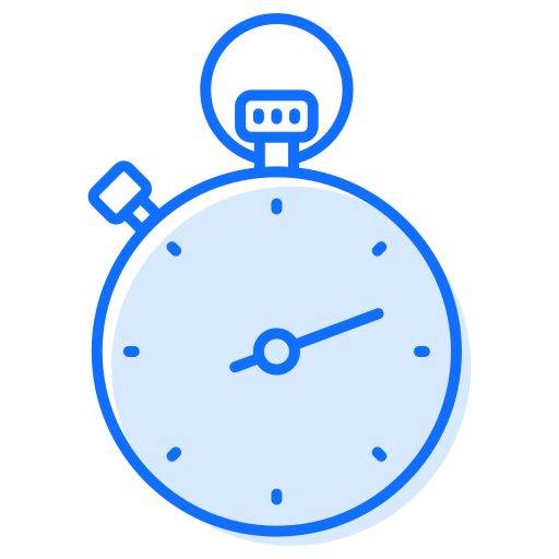 Stopwatch Generic Blue icon