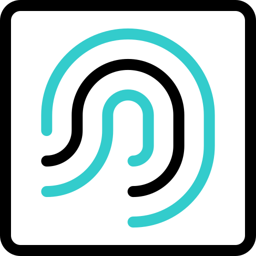 huella dactilar icono gratis