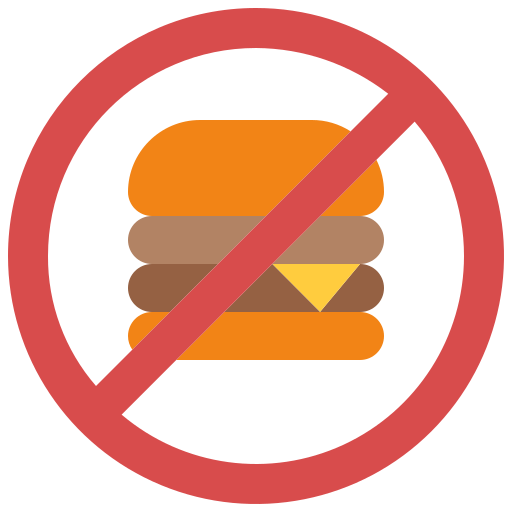 No fast food - Free signaling icons