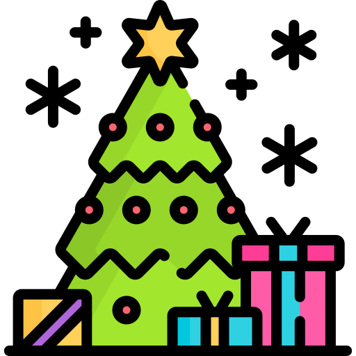 árbol de navidad icono gratis