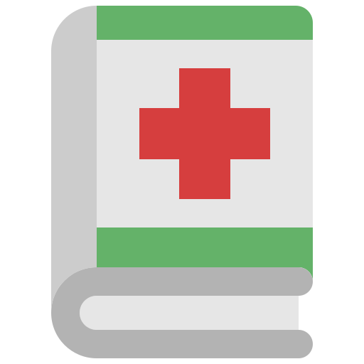 manual médico icono gratis