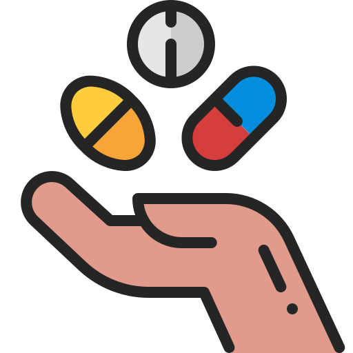 Drug Generic Outline Color icon