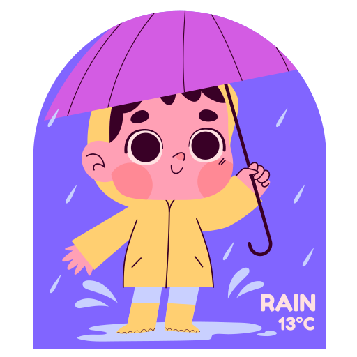 Weather free sticker