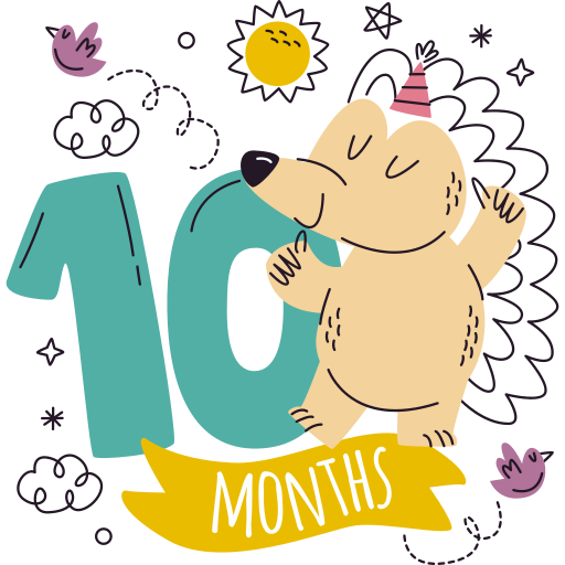 meses de bebe gratis sticker