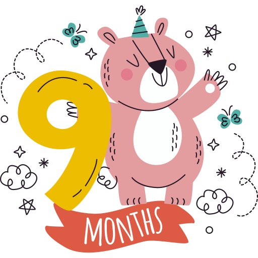 Baby months Stickers - Free time and date Stickers