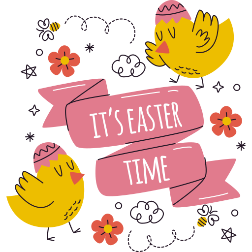 Easter free sticker Easter free sticker