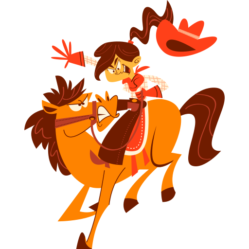 cow-boy gratuit sticker