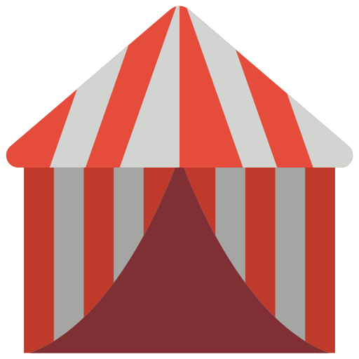 tienda de circo icono gratis