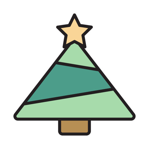 Christmas tree Generic Thin Outline Color icon