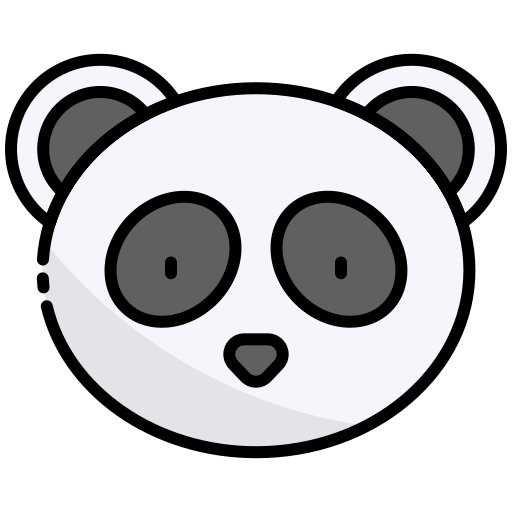 Panda Generic Outline Color Icon