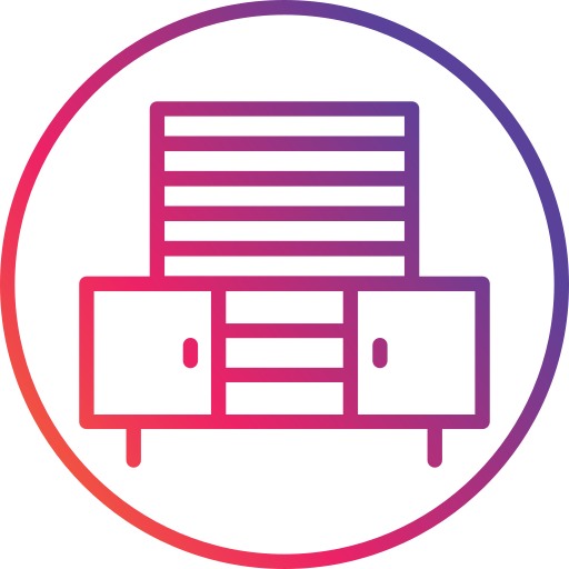 mesa de televisión icono gratis