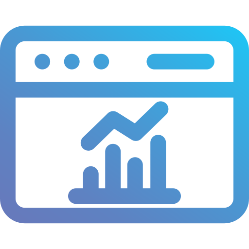 analítica de datos icono gratis