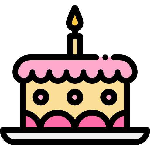 pastel de cumpleaños icono gratis