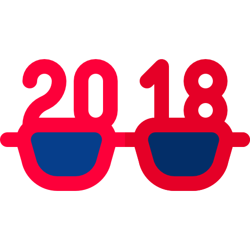 gafas de año nuevo icono gratis