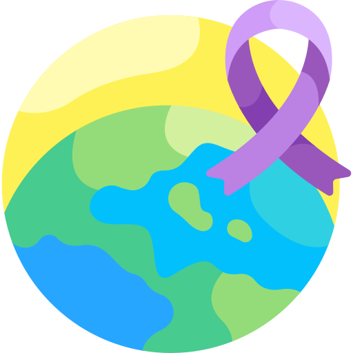 Dia mundial del cancer icono gratis