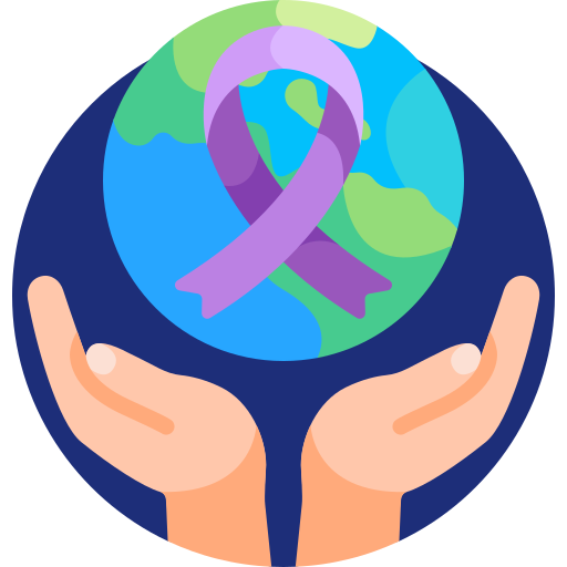 Dia mundial del cancer icono gratis