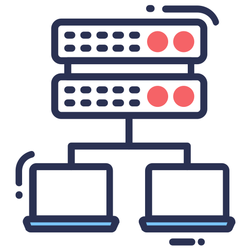 Object Database Vectors Tank Two Colors Icon