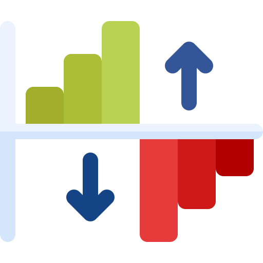 gráfico de barras icono gratis