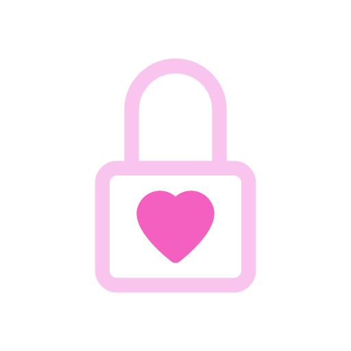 Heart lock free icon