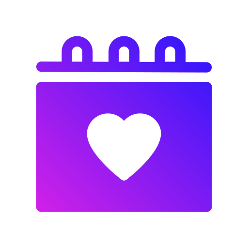 fecha de boda icono gratis