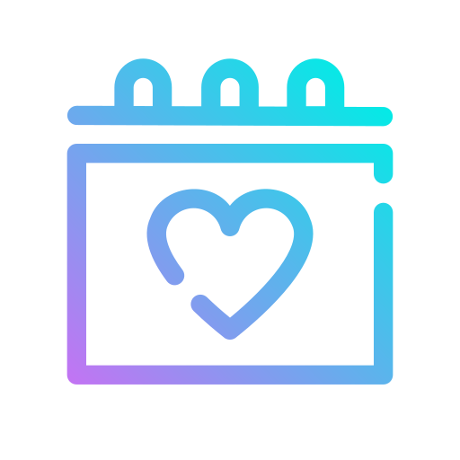 fecha de boda icono gratis