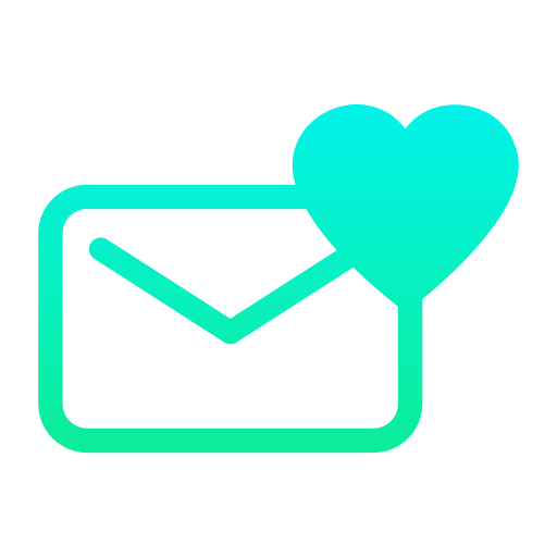 carta de amor icono gratis